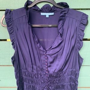 *EUC* Antonio Melani Navy Silk Blouse